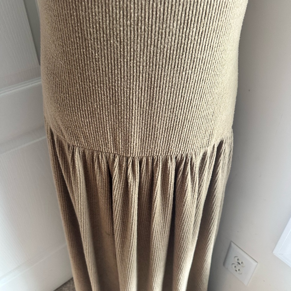 Universal Thread Ribbed Tan Maxi Dress - Picture 4 of 6